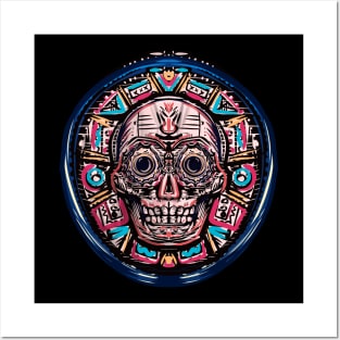 Aztec Skull Posters and Art